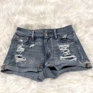 American Eagle Jean Shorts, size 0, high rise